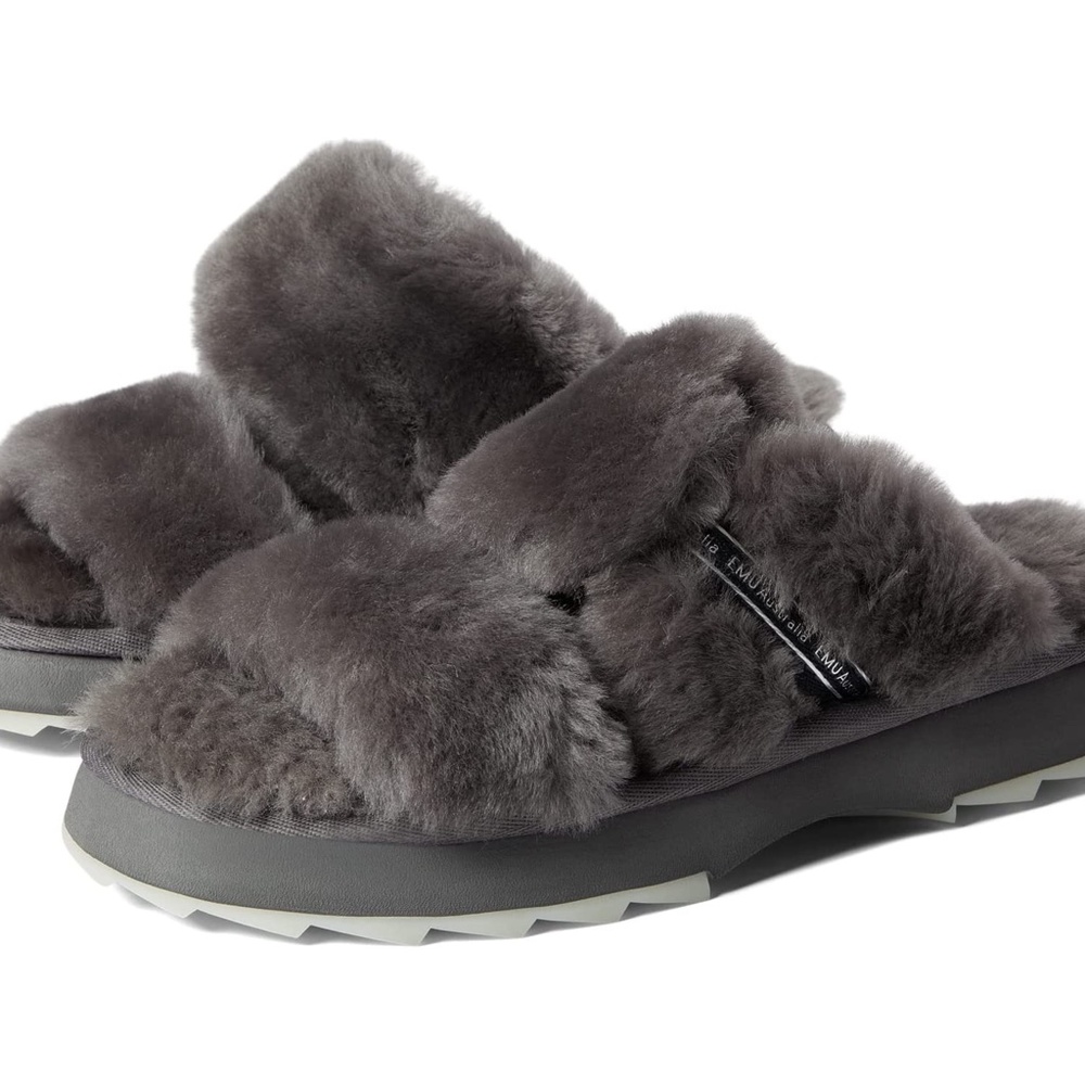 EMU Australia Wobbegong Adjustable Slippers Anthropologie NWT Size US 7 EU 38